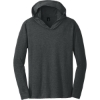 Custom District Perfect Tri Long Sleeve Hoodie. Black Frost