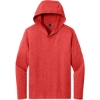 Custom District Perfect Tri Long Sleeve Hoodie. Red Frost
