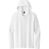 Custom District Perfect Tri Long Sleeve Hoodie. White