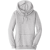 Custom District Womens Lightweight Fleece Hoodie. Hthrd Grey