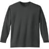 Custom District Perfect Weight Long Sleeve Tee. Charcoal Gray