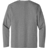 Custom District Perfect Weight Long Sleeve Tee. Heathered Steel Gray
