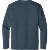 Custom District Perfect Weight Long Sleeve Tee. Heathered Navy Blue
