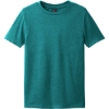 Custom District Youth Perfect Blend CVC Tee Heathered Teal Blue
