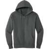 Custom District Perfect Weight Fleece Full-Zip Hoodie Charcoal Gray