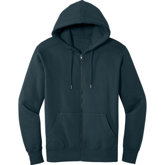 Custom District Perfect Weight Fleece Full-Zip Hoodie New Navy Blue