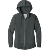 Custom District Womens Perfect Weight Fleece Drop Shoulder Full-Zip Hoodie HtdChar