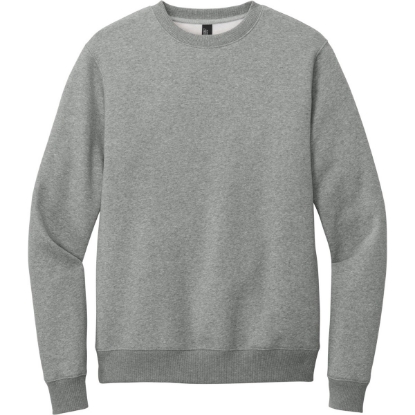 Custom District Perfect Weight Fleece Crew Heathered Steel Gray