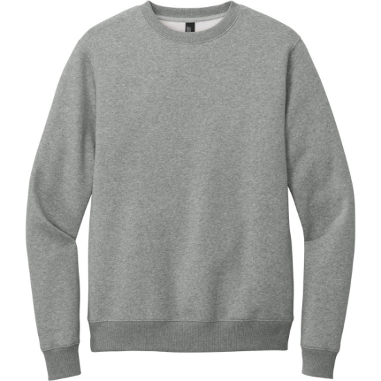 Custom District Perfect Weight Fleece Crew Heathered Steel Gray