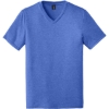 Custom District Perfect Tri V-Neck Tee. Royal Blue Frost
