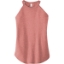 Custom District Womens Perfect Tri Rocker Tank. Blush Frost Red