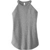 Custom District Womens Perfect Tri Rocker Tank. Grey Frost