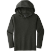 Custom District Youth Perfect Tri Long Sleeve Hoodie Black Frost