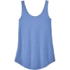 Custom District Womens Perfect Tri Relaxed Tank Maritime Blue Frost