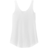 Custom District Womens Perfect Tri Relaxed Tank White