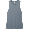 Custom District Womens Perfect Tri Muscle Tank Flint Blue Heather