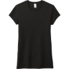 Custom District Womens Fitted Perfect Tri Tee. Black