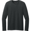 Custom District Perfect Weight CVC Long Sleeve Tee Jet Black Heather