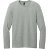Custom District Perfect Weight CVC Long Sleeve Tee Light Heather Gray