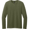 Custom District Perfect Weight CVC Long Sleeve Tee Military Green Heather