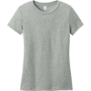 Custom District Womens Perfect Weight CVC Tee Light Heather Gray