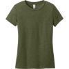 Custom District Womens Perfect Weight CVC Tee Military Green Heather