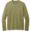 Custom District Wash Long Sleeve Tee Olive Drab Green
