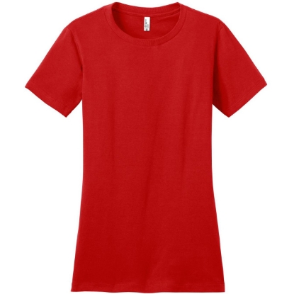Custom District Womens Fitted The Concert Tee New Red