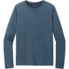 Custom District Featherweight French Terry Long Sleeve Crewneck Washed Indigo Blue