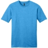 Custom District Very Important Tee . Heathered Bright Turquoise Blue