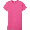 Custom District Womens Fitted Very Important Tee . Fuchsia Frost