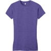 Custom District Womens Fitted Very Important Tee . Heathered Purple