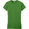 Custom District Womens Fitted Very Important Tee . Kiwi Green