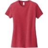 Custom District Womens Very Important Tee . Hthrd Red