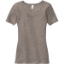 Custom District Womens V.I.T. Rib Scoop Neck Tee Grey Frost