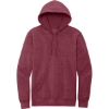 Custom District V.I.T. Fleece Hoodie Heathered Cardinal Red Front
