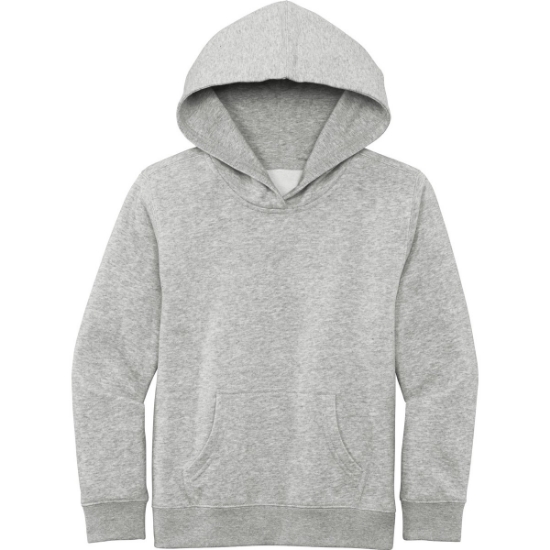 Custom District Youth V.I.T. Fleece Hoodie Lt Hthr Grey