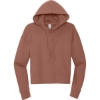 Custom District Womens V.I.T. Fleece Hoodie Desert Rose Pink