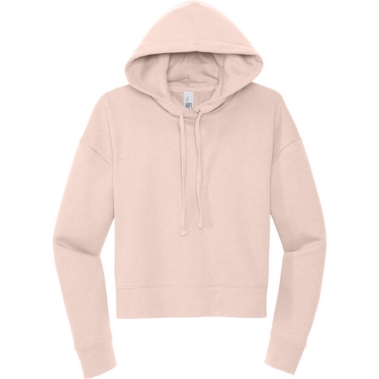 Custom District Womens V.I.T. Fleece Hoodie Rosewater Pink
