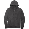 Custom District V.I.T. Fleece Full-Zip Hoodie Heather Charcoal Gray