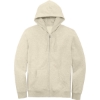 Custom District V.I.T. Fleece Full-Zip Hoodie Oatmeal Heather Beige