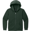 Custom District Youth V.I.T. Fleece Full-Zip Hoodie Forest Green