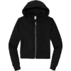 Custom District Womens V.I.T. Fleece Full-Zip Hoodie Black