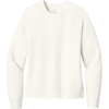 Custom District Womens V.I.T. Fleece Crew Gardenia Beige
