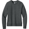 Custom District Womens V.I.T. Fleece Crew Heathered Charcoal Gray