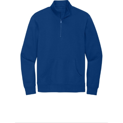 Custom District V.I.T. Fleece 1/4-Zip Deep Royal Blue