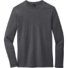 Custom District Very Important Tee Long Sleeve. Heathered Charcoal Gray