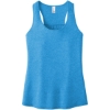 Custom District Womens V.I.T. Racerback Tank Heathered Bright Turquoise Blue