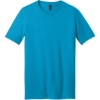 Custom District Very Important Tee V-Neck. Lt Turquoise
