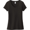 Custom District Womens Very Important Tee V-Neck. Black